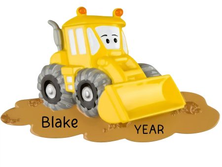 Yellow Bulldozer Christmas Ornament Online Hot Sale