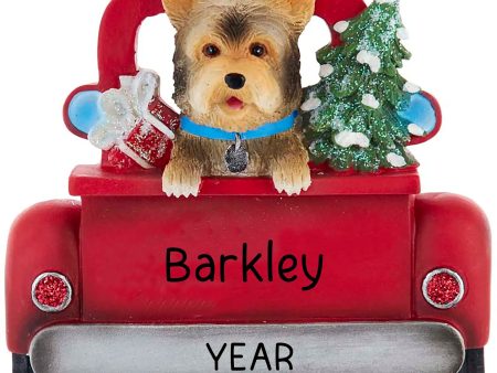 Yorkie Vintage Truck Christmas Ornament Online Sale