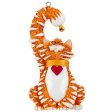 Orange Tabby Cat With Bell Christmas Ornament Hot on Sale