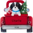 Shih Tzu in Vintage Truck Christmas Ornament - Black Fashion