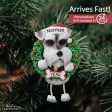 Schnauzer Wreath Christmas Ornament For Sale