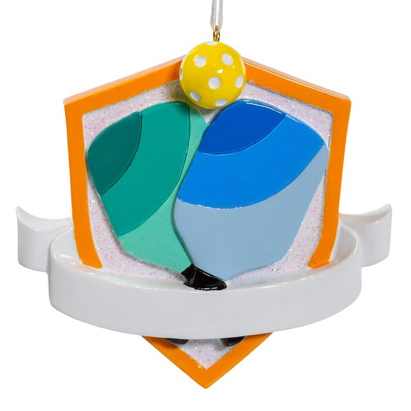 Pickleball Paddles Personalized Ornament Sale