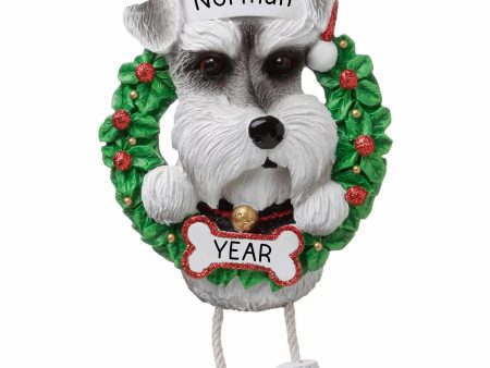 Schnauzer Wreath Christmas Ornament For Sale