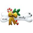 Dog Bone Christmas Ornament - Holly Cheap