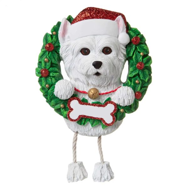 Westie Wreath Christmas Ornament Fashion