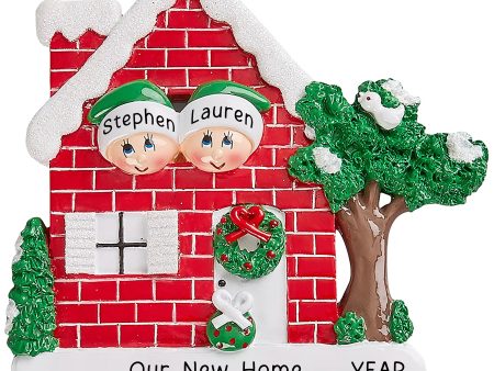 New Home Couple Christmas Ornament For Sale