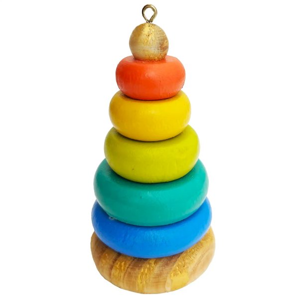 Wooden Baby Stacker Christmas Ornament Discount