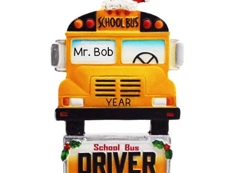 School Bus Driver Christmas Ornament For Discount