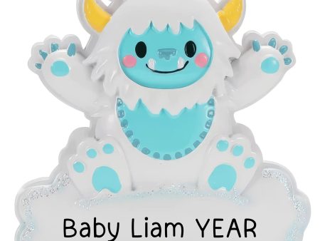 Baby Boy Yeti Christmas Ornament For Cheap