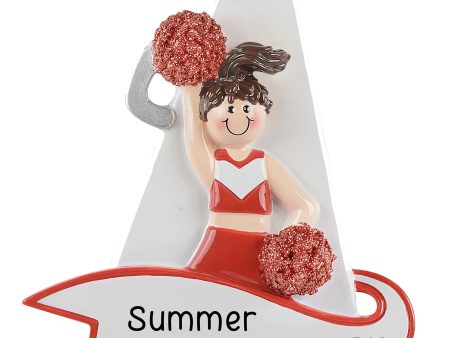 Cheerleader Red Megaphone Christmas Ornament Online now