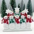 Snowman Family of 8 Table Top Personalized Decor For Discount