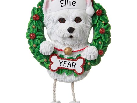 Westie Wreath Christmas Ornament Fashion