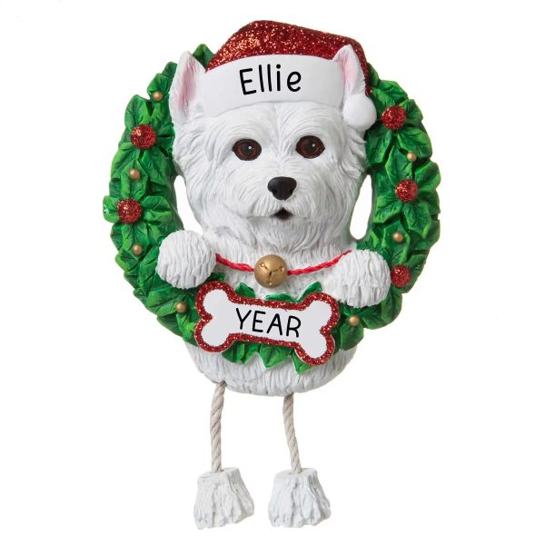 Westie Wreath Christmas Ornament Fashion