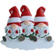 Gnome Family of 3 Christmas Ornament - Snowflake Fashion