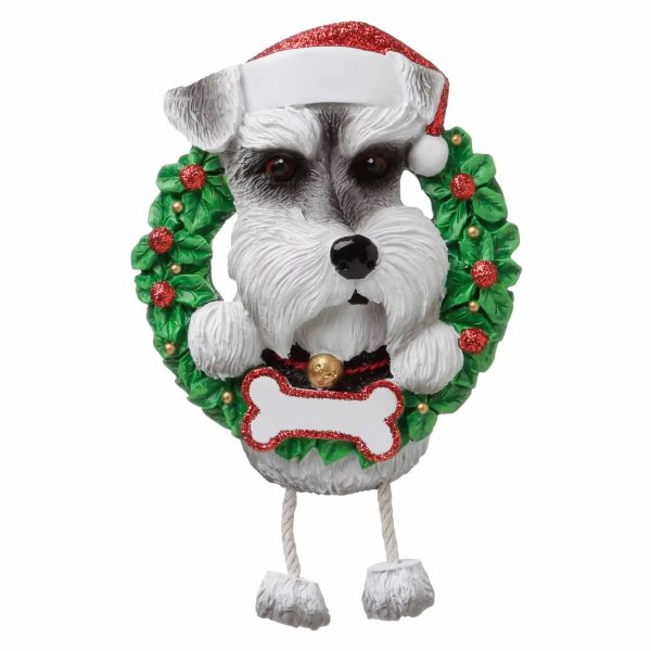 Schnauzer Wreath Christmas Ornament For Sale