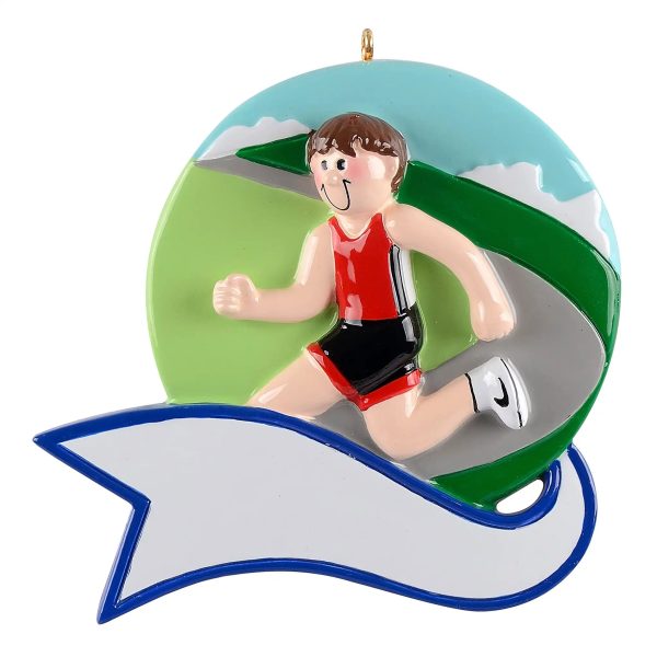 Running Christmas Ornament - Guy Sale