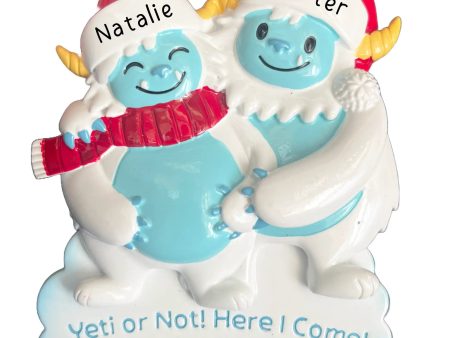 We re Expecting Yeti Couple Ornament Online Hot Sale