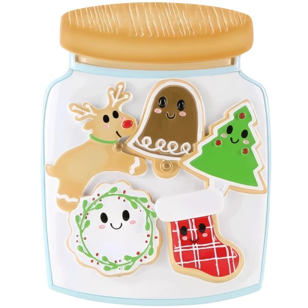 Cookie Jar Family of 5 Christmas Ornament Online now