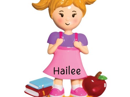 First Day School Christmas Ornament - Girl Online Hot Sale