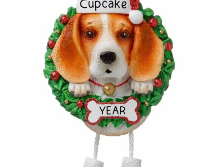 Beagle Wreath Christmas Ornament Online Hot Sale