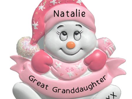 Great Granddaughter Snowman Christmas Ornament Online Hot Sale