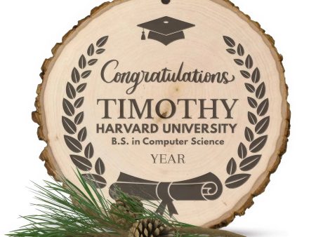 Graduation Diploma Personalized Ornament - Wooden Online Hot Sale