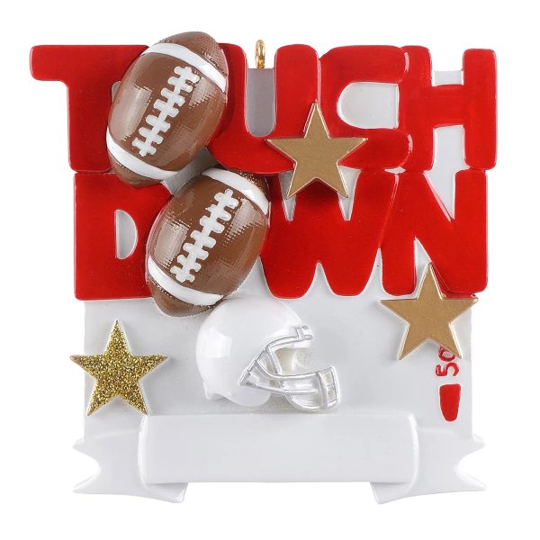 Football Touchdown Christmas Ornament Supply