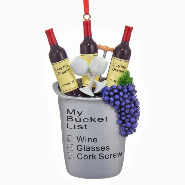 Wine Bucket List Christmas Ornament Fashion