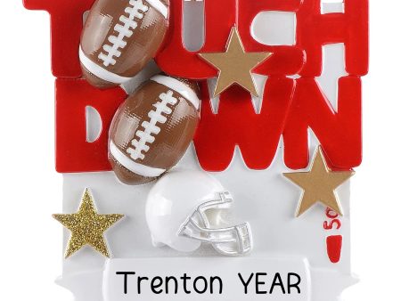 Football Touchdown Christmas Ornament Supply