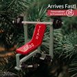 Weight Lifting Bench Christmas Ornament Fashion