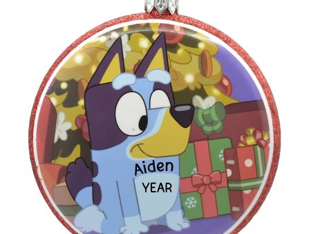 Bluey Decoupage Personalized Ornament Sale