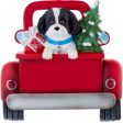 Shih Tzu in Vintage Truck Christmas Ornament - Black Fashion