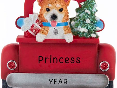 Corgi In Vintage Truck Christmas Ornament Hot on Sale