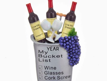 Wine Bucket List Christmas Ornament Fashion