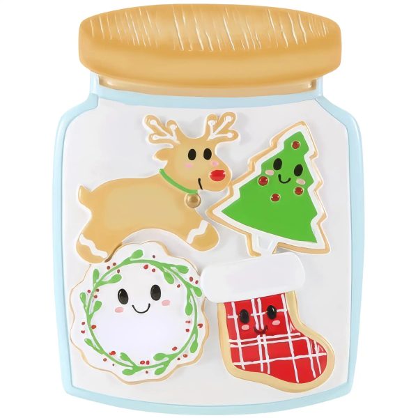 Cookie Jar Family of 4 Christmas Ornament For Sale