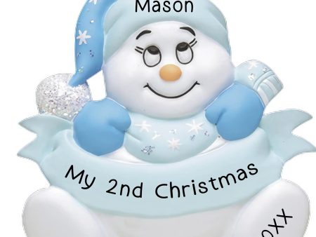 Baby 2nd Christmas Ornament - Blue Boy Online