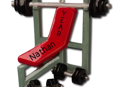 Weight Lifting Bench Christmas Ornament Fashion