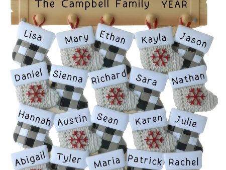 Mantle Family of 20 Christmas Ornament Fashion