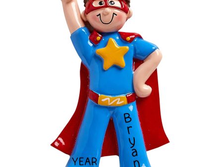 Super Hero Boy Personalized Ornament For Cheap