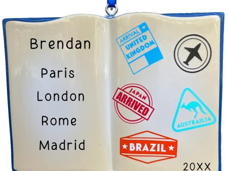 Travel Passport Personalized Ornament Online Hot Sale