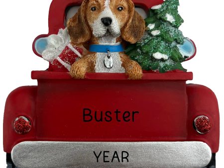 Beagle Christmas Ornament - Vintage Truck Online Hot Sale