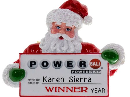 Powerball Santa Christmas Ornament Supply