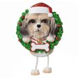 Shih Tzu Wreath Christmas Ornament Online Hot Sale