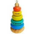 Wooden Baby Stacker Christmas Ornament Discount