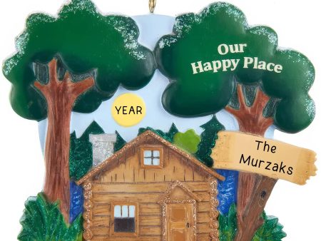 Wilderness Lake Cabin Personalized Ornament For Discount