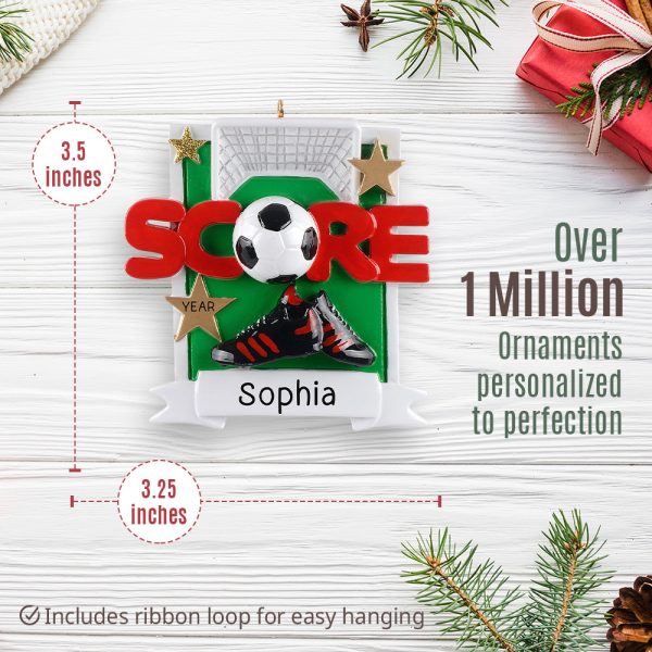 Soccer Score Christmas Ornament Sale