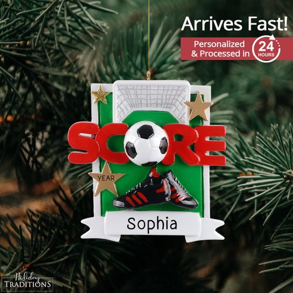 Soccer Score Christmas Ornament Sale