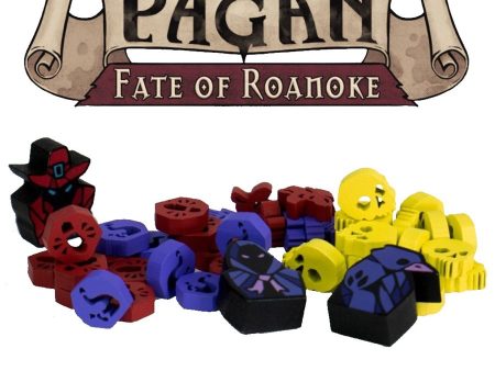 Pagan: Fate of Roanoke - Wooden Token Kit on Sale