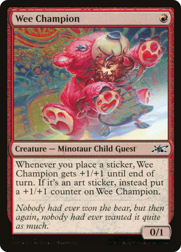 Wee Champion (UNF-413) - Unfinity Galaxy Foil [Common] Discount