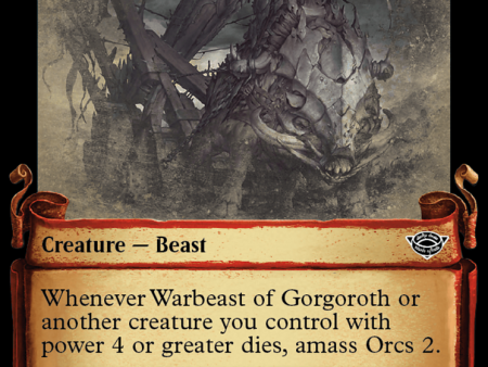 Warbeast of Gorgoroth (LTR-603) - The Lord of the Rings: Tales of Middle-earth: (Showcase) Scroll [Common] Supply